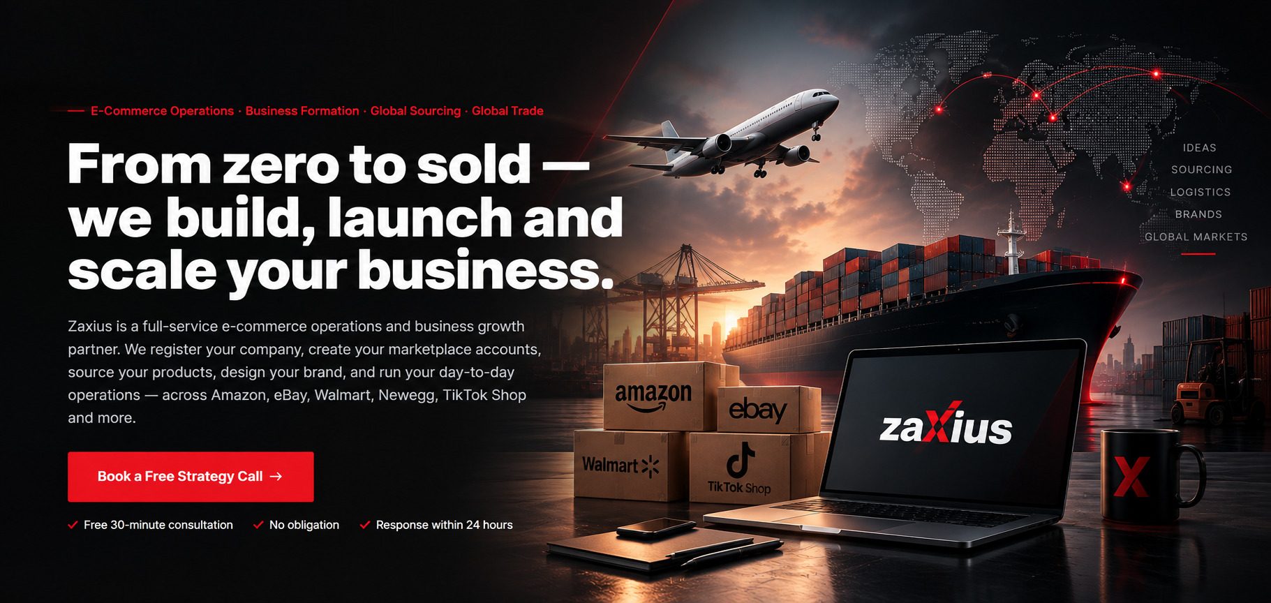 Zaxius — e-commerce operations, marketplace management and global trade
